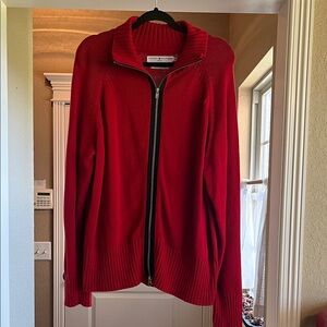 Tommy Hilfiger Women's Bold Red Cowl Sweater